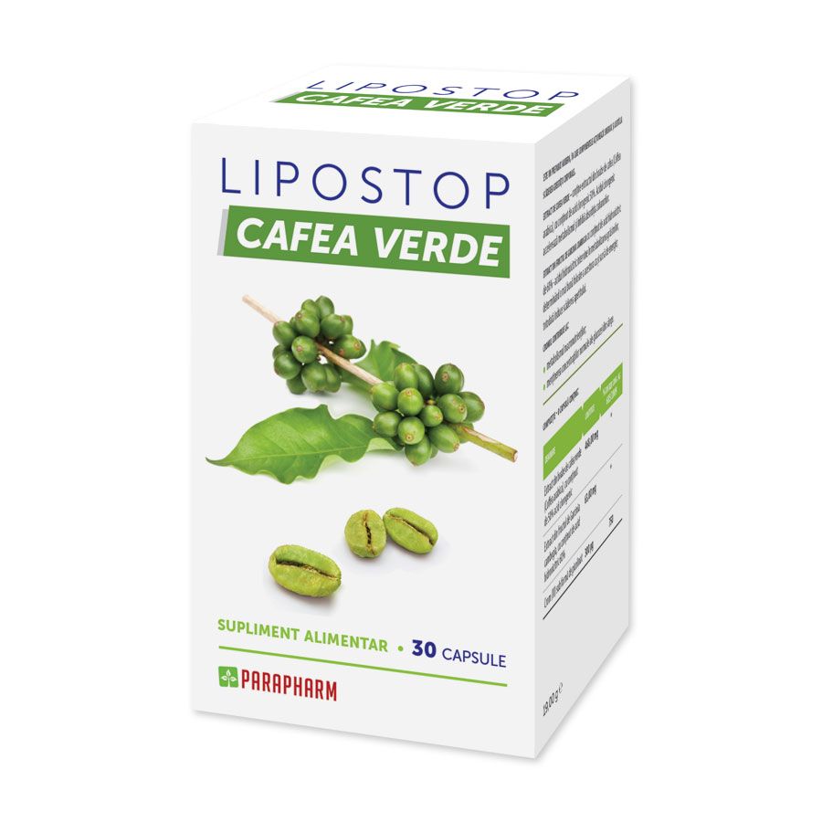 DE SLABIT - Lipostop Cafea Verde 30 capsule, sinapis.ro