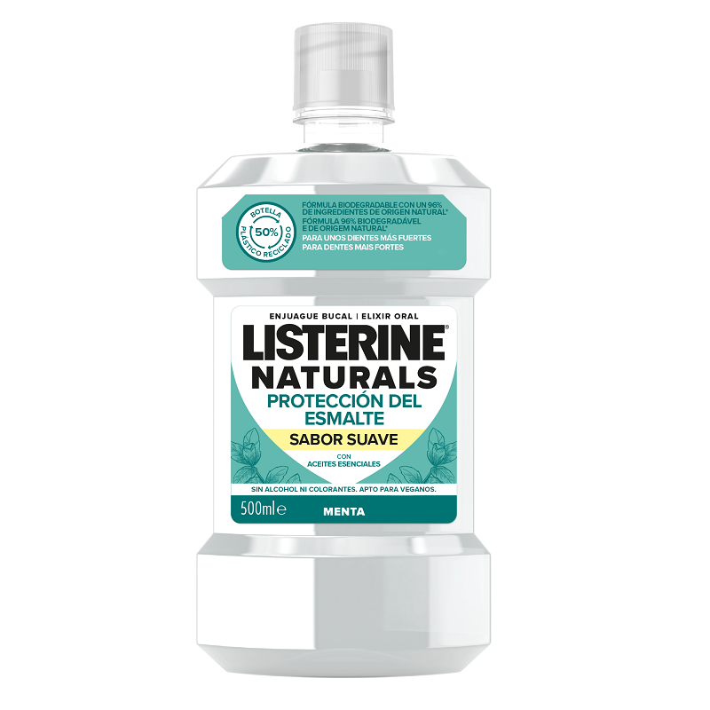Apa de gura - Listerine apă de gură naturals enamel protect 500ml, Listerine, sinapis.ro