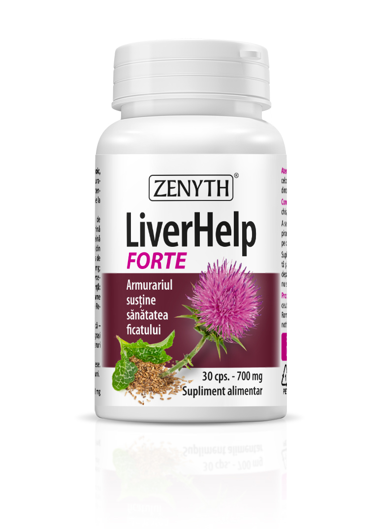 Protectoare hepatice - LiverHelp Forte, 30 capsule, sinapis.ro
