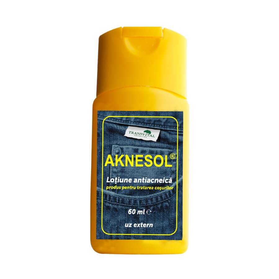 Creme si geluri de fata - Aknesol loțiune antiacneică 60 ml, Transvital, sinapis.ro