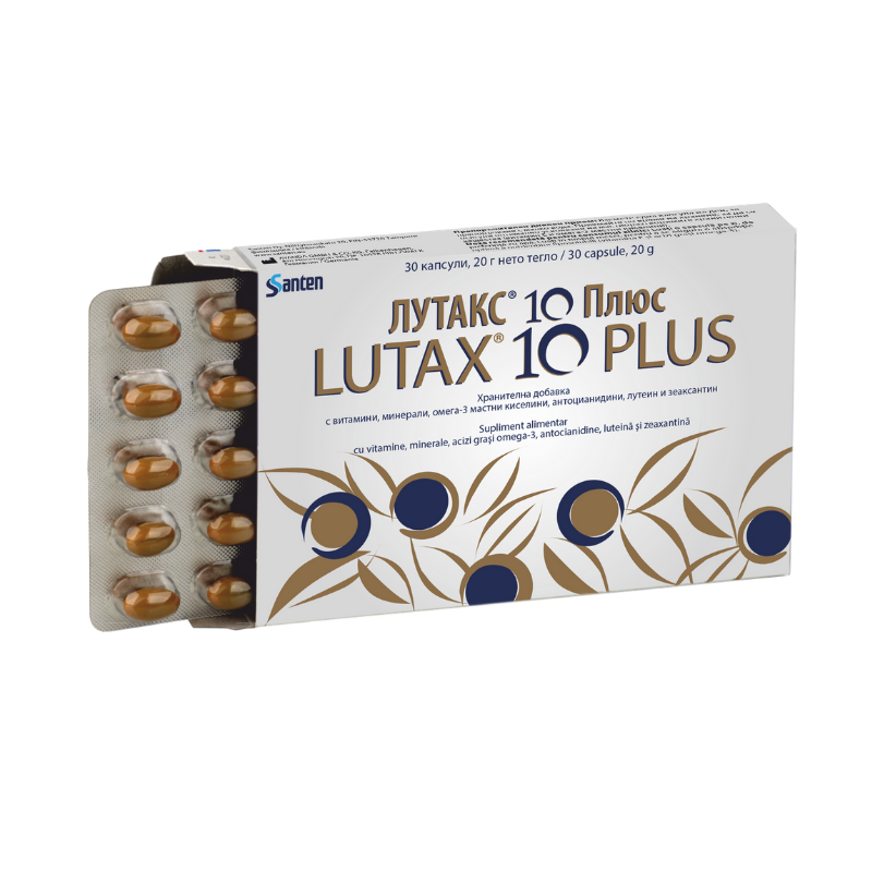OFTAMOLOGIE - Lutax 10 Plus, 30 capsule, Santen, sinapis.ro