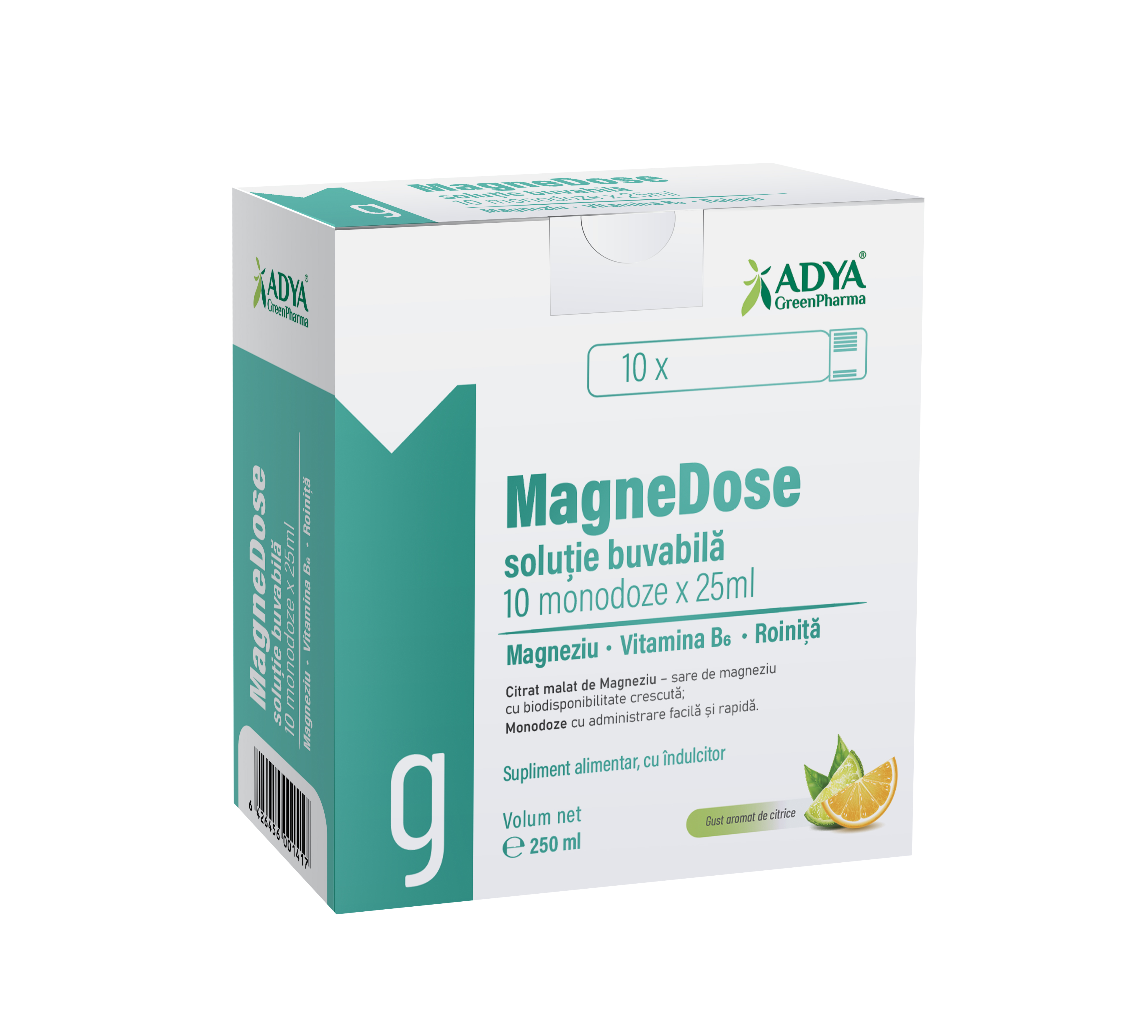 Uz general - MagneDose, soluție buvabilă, 10 monodose x 25ml, Adya Green Pharma, sinapis.ro