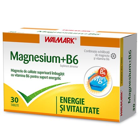 Uz general - Magnesium + B6, 30 tablete, Walmark, sinapis.ro