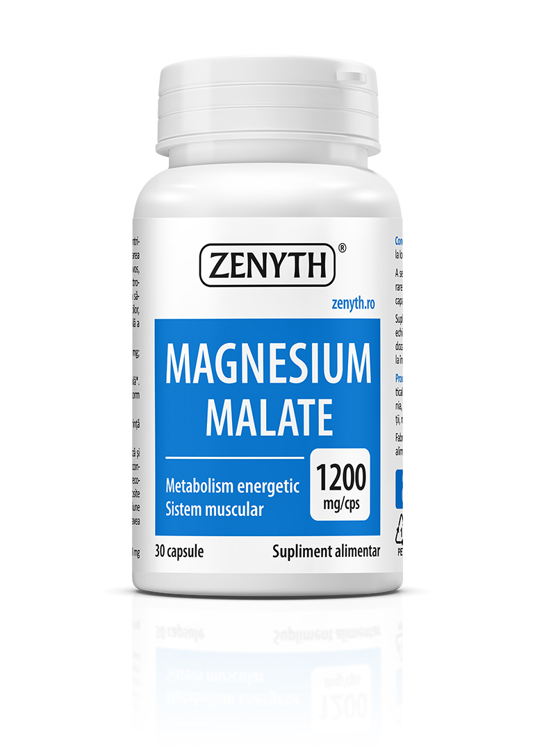 Antistres - Magnesium Malate, 1200mg, 30 capsule, Zenyth, sinapis.ro