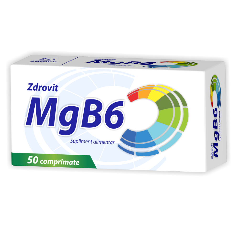 Uz general - Magneziu + Vitamina B6, 50 comprimate, Zdrovit, sinapis.ro