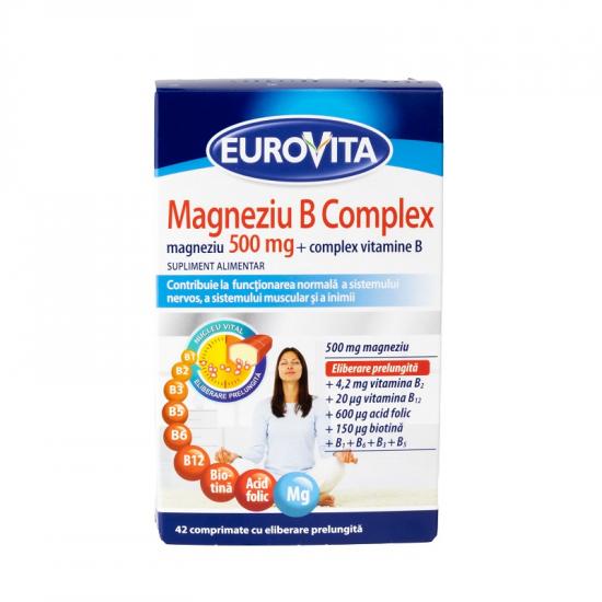 Uz general - Magneziu B Complex, 42 comprimate, Eurovita, sinapis.ro