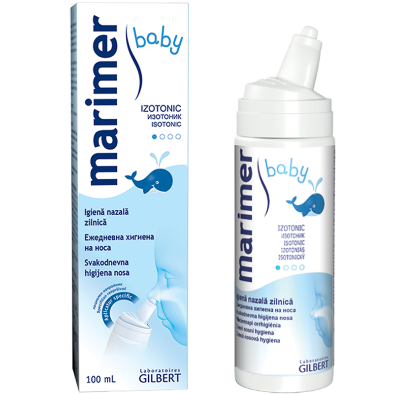 Solutii nazale - Marimer baby izotonic spray nazal, 100ml, sinapis.ro