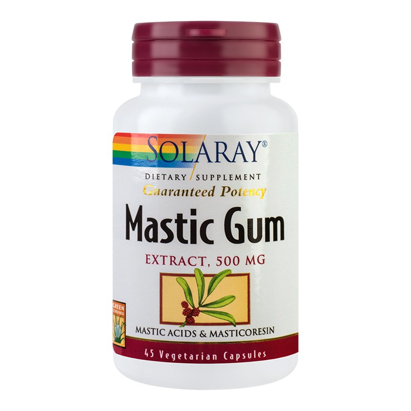 IMUNOMODULATOARE - Mastic Gum 500 mg Solaray, 45 capsule, Secom, sinapis.ro