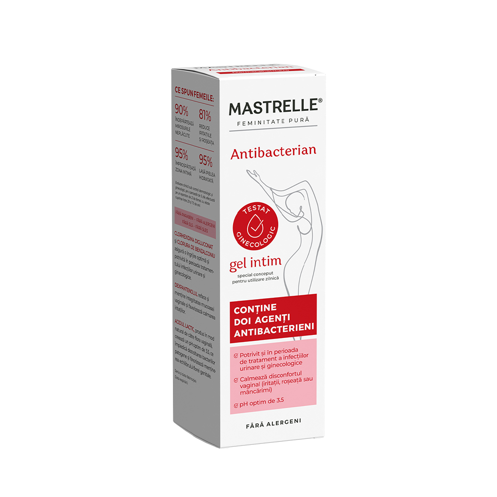 Produse igiena - Mastrelle gel intim antibacterian, 200ml, Fiterman, sinapis.ro