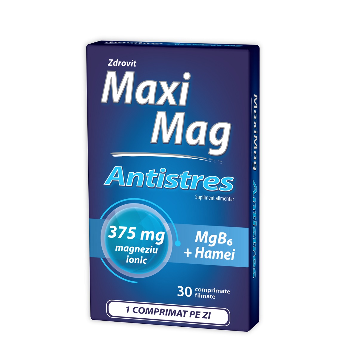Uz general - MaxiMag Antistres 375 mg, 30 comprimate, Zdrovit, sinapis.ro