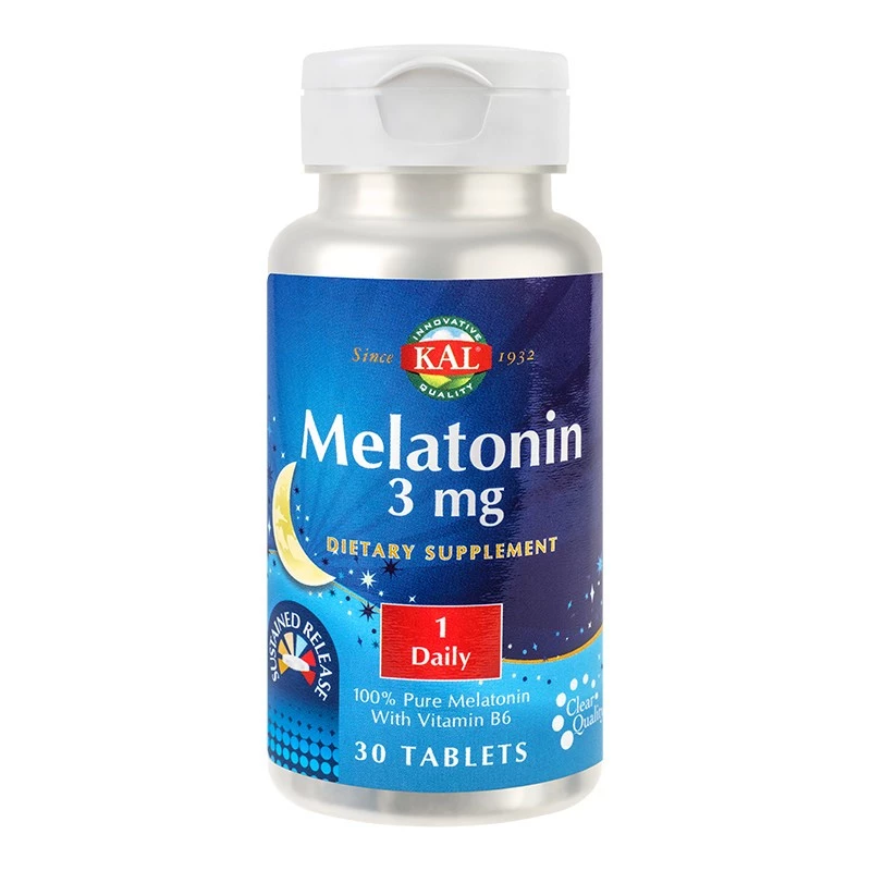 SUPLIMENTE - Melatonin 3 mg Kal, 30 tablete, Secom, sinapis.ro