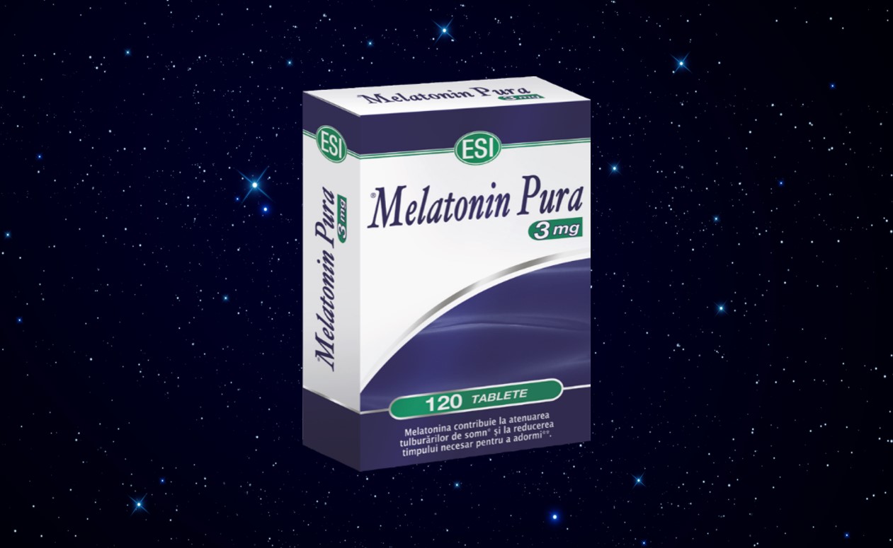 Sedative - Melatonin Pura 3mg, 120 comprimate, Esi Spa, sinapis.ro