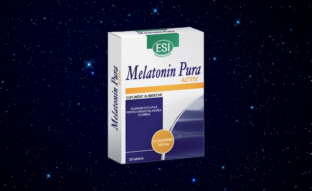 Sedative - Melatonin Pura Activ, 30 tablete, Esi Spa, sinapis.ro