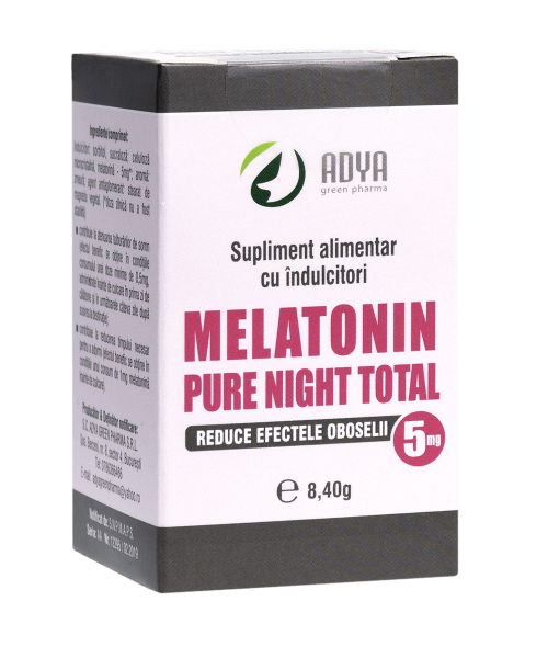 Sedative - Melatonin pure night total 5mg, 60 comprimate, sinapis.ro