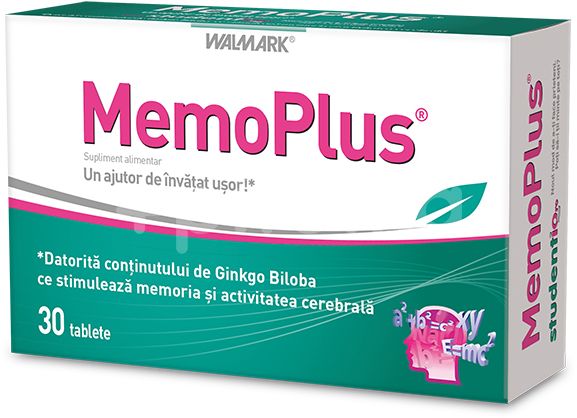 Circulatie cerebrala si memorie - MemoPlus, 30 tablete, Walmark, sinapis.ro