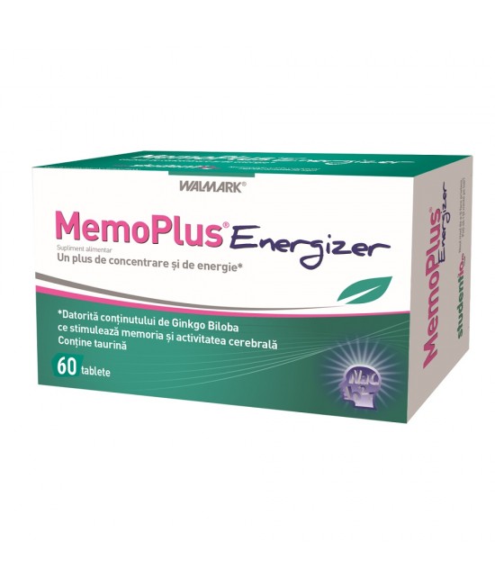 Circulatie cerebrala si memorie - MemoPlus Energizer, 60 tablete, Walmark, sinapis.ro