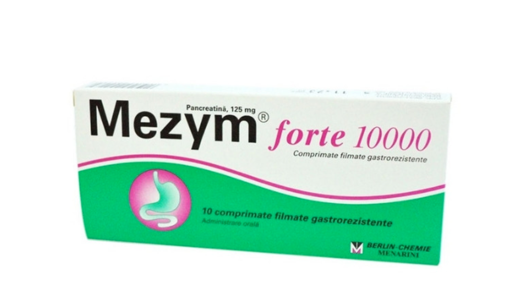 Enzime digestive - Mezym Forte 10000, 10 comprimate, Berlin-Chemie, sinapis.ro