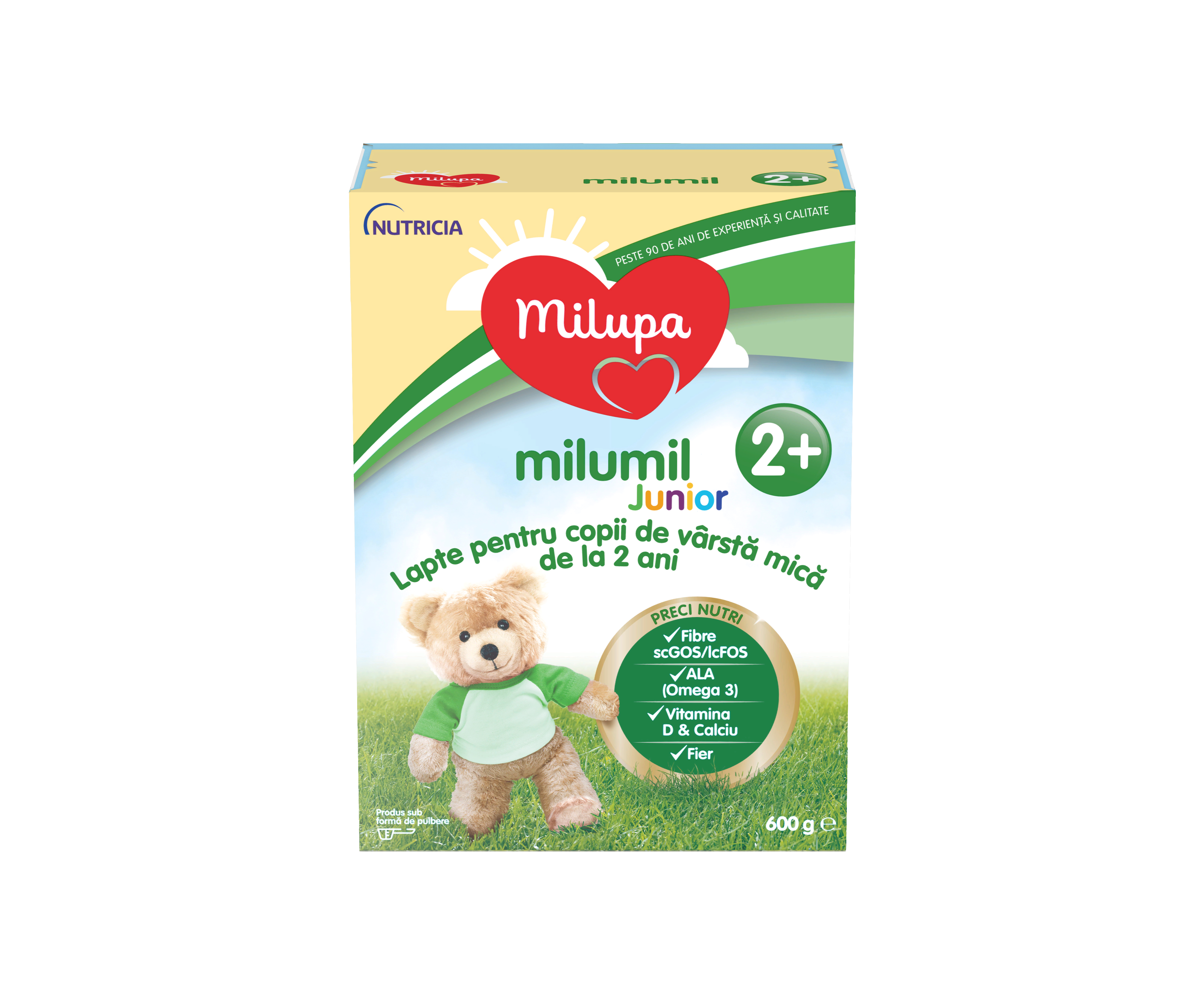 Lapte - Milupa Milumil Junior 2+, 600 g, de la 2 ani, sinapis.ro
