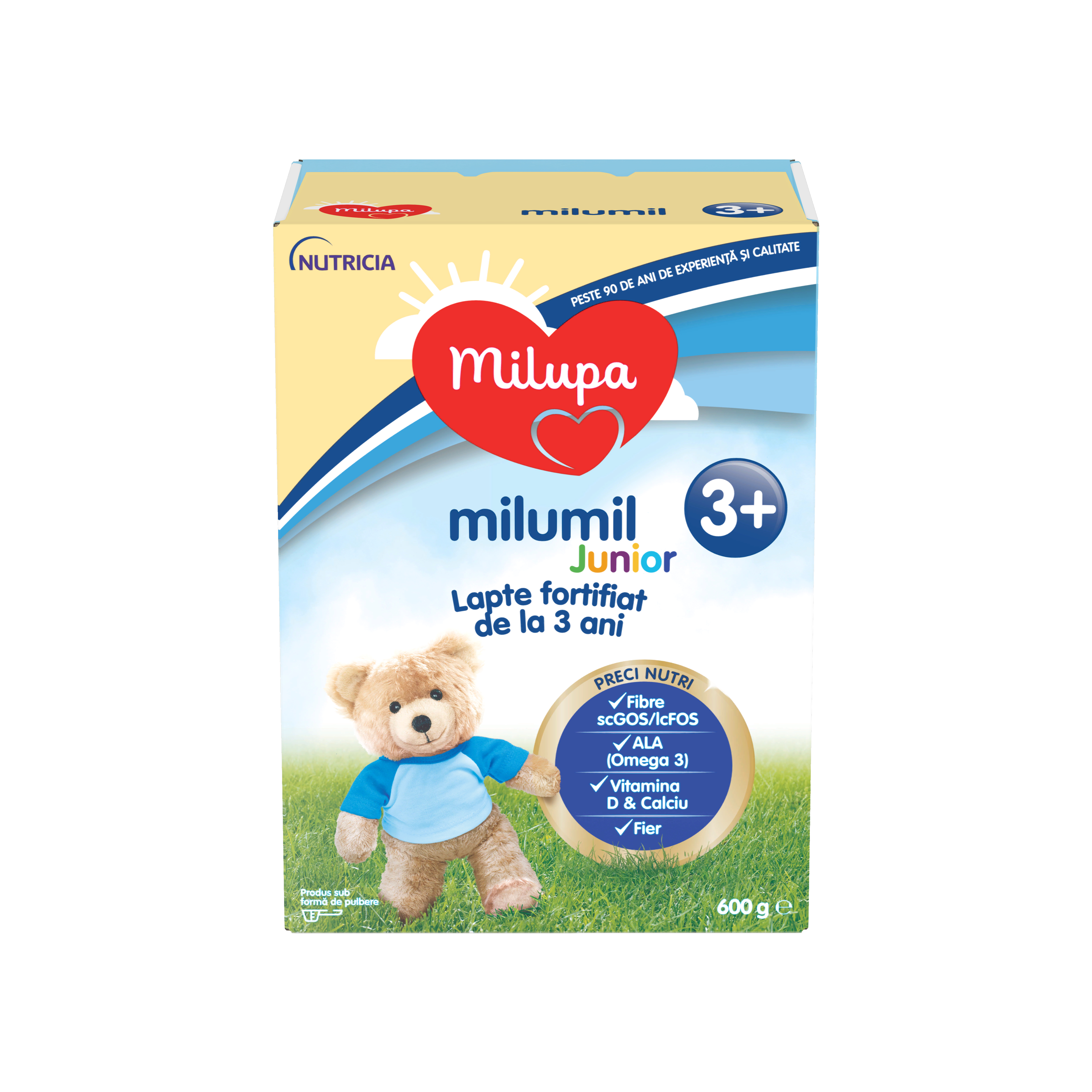 Lapte - Milupa Milumil Junior 3+, 600 g, de la 3 ani, sinapis.ro