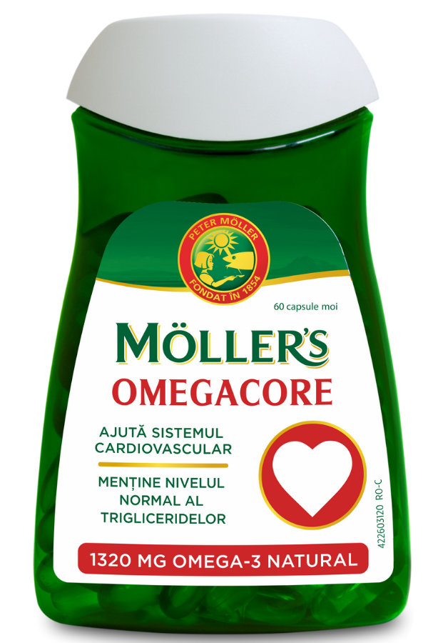 Anticolesterol - Möller’s omegacore, 60 capsule, sinapis.ro