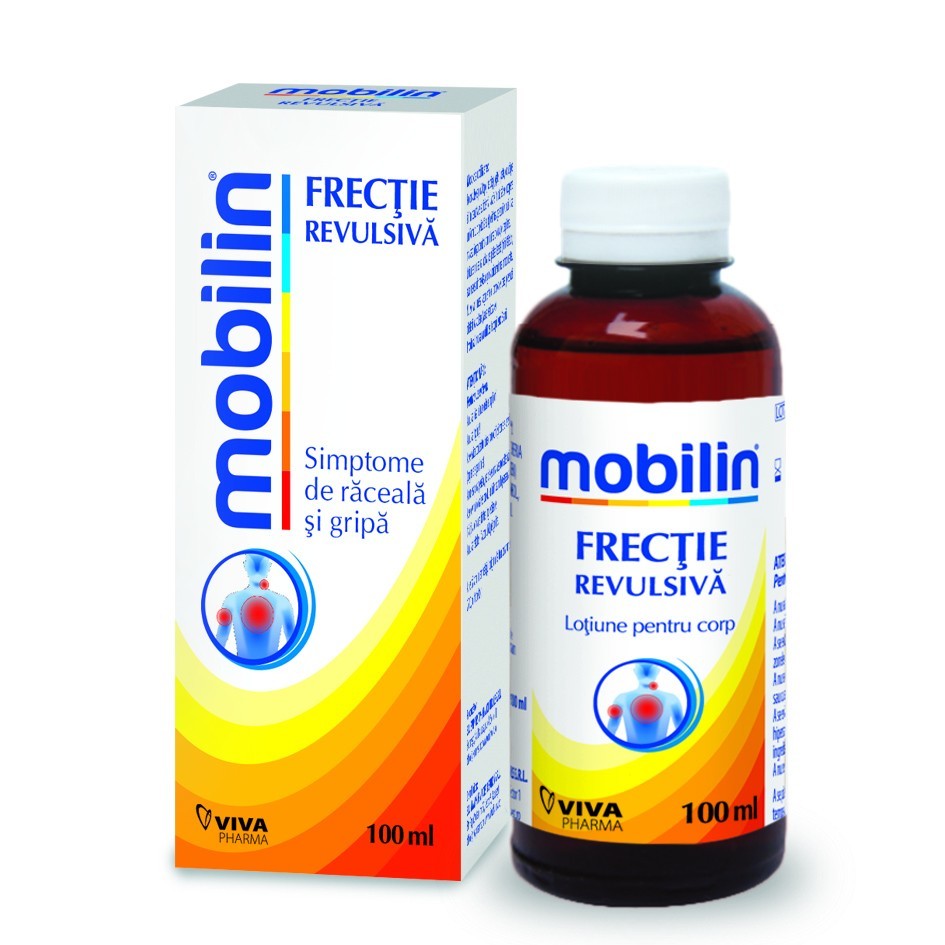 Dureri musculare - Mobilin frecție revulsivă, 100 ml, Viva Pharma, sinapis.ro