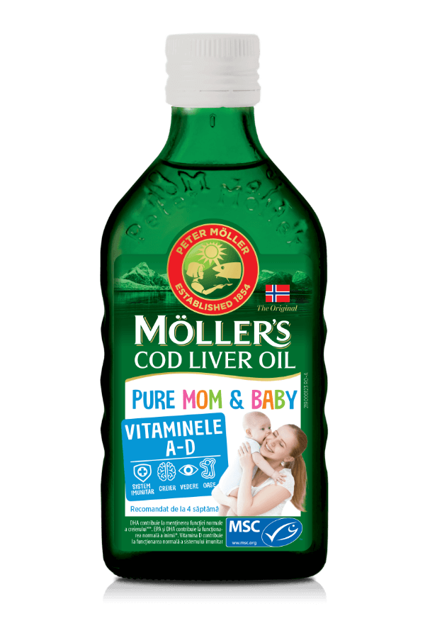 Uz general - Moller's cod liver oil omega 3 pure mom&baby 250ml, sinapis.ro