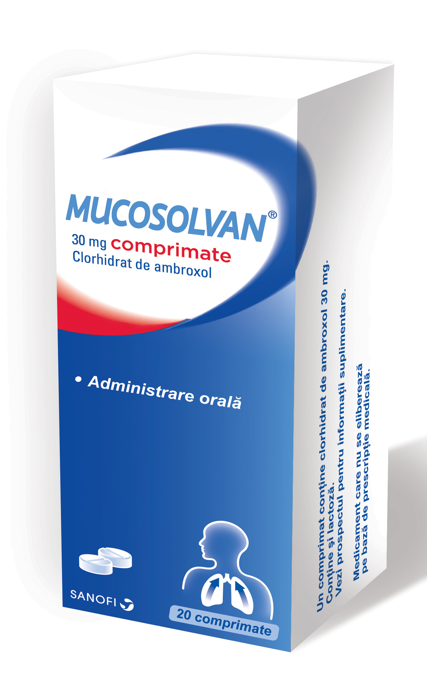 Raceala si gripa - Mucosolvan 30mg, 20 comprimate, Sanofi, sinapis.ro