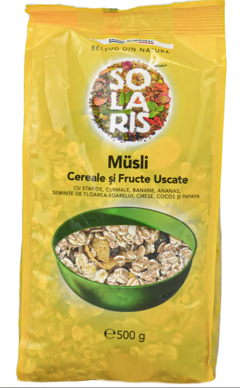 CEREALE SI FULGI - Musli Cereale si fructe uscate 500g, sinapis.ro