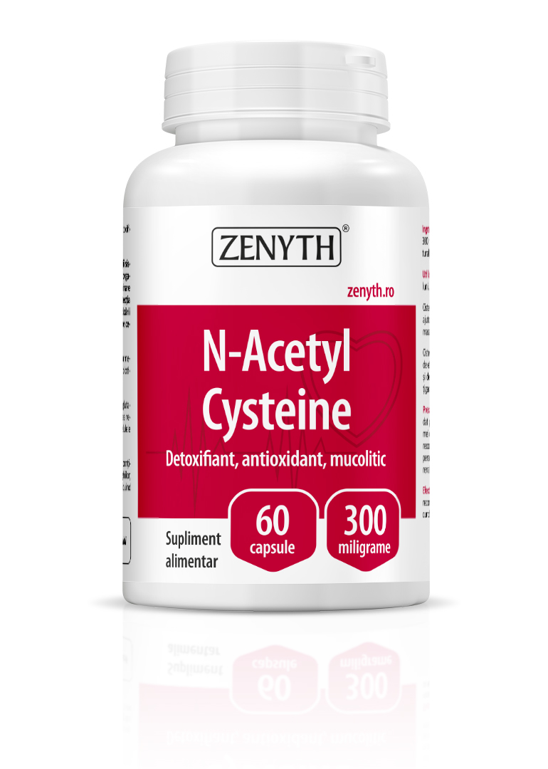 Expectorante - N-Acetyl Cysteine, 60 capsule, sinapis.ro