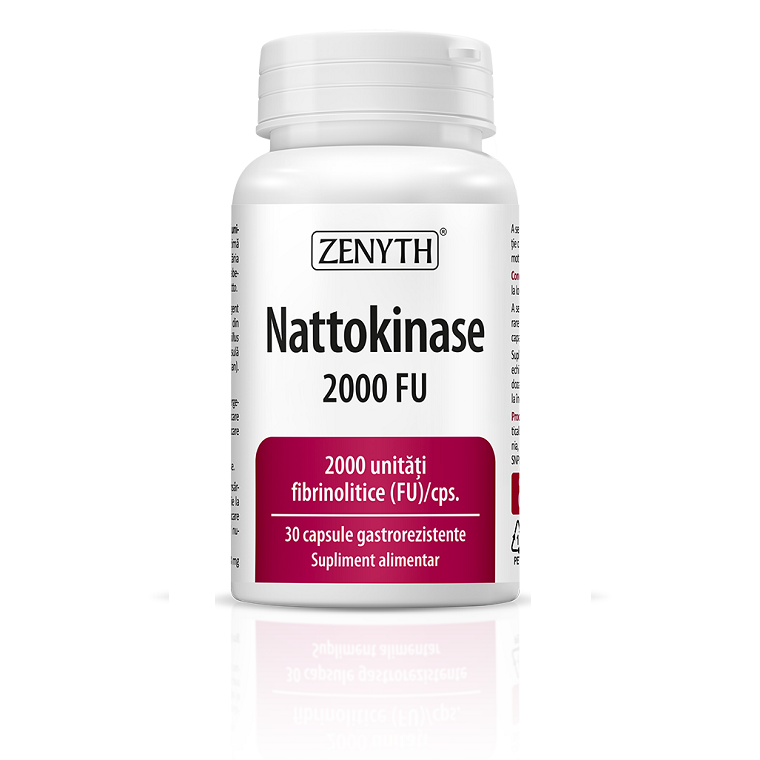 Cardiace-tensiune - Nattokinase, 30 capsule, Zenyth, sinapis.ro