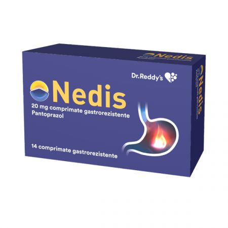 Antiacide - Nedis 20mg, 14 comprimate gastrorezistente, Dr. Reddy's, sinapis.ro