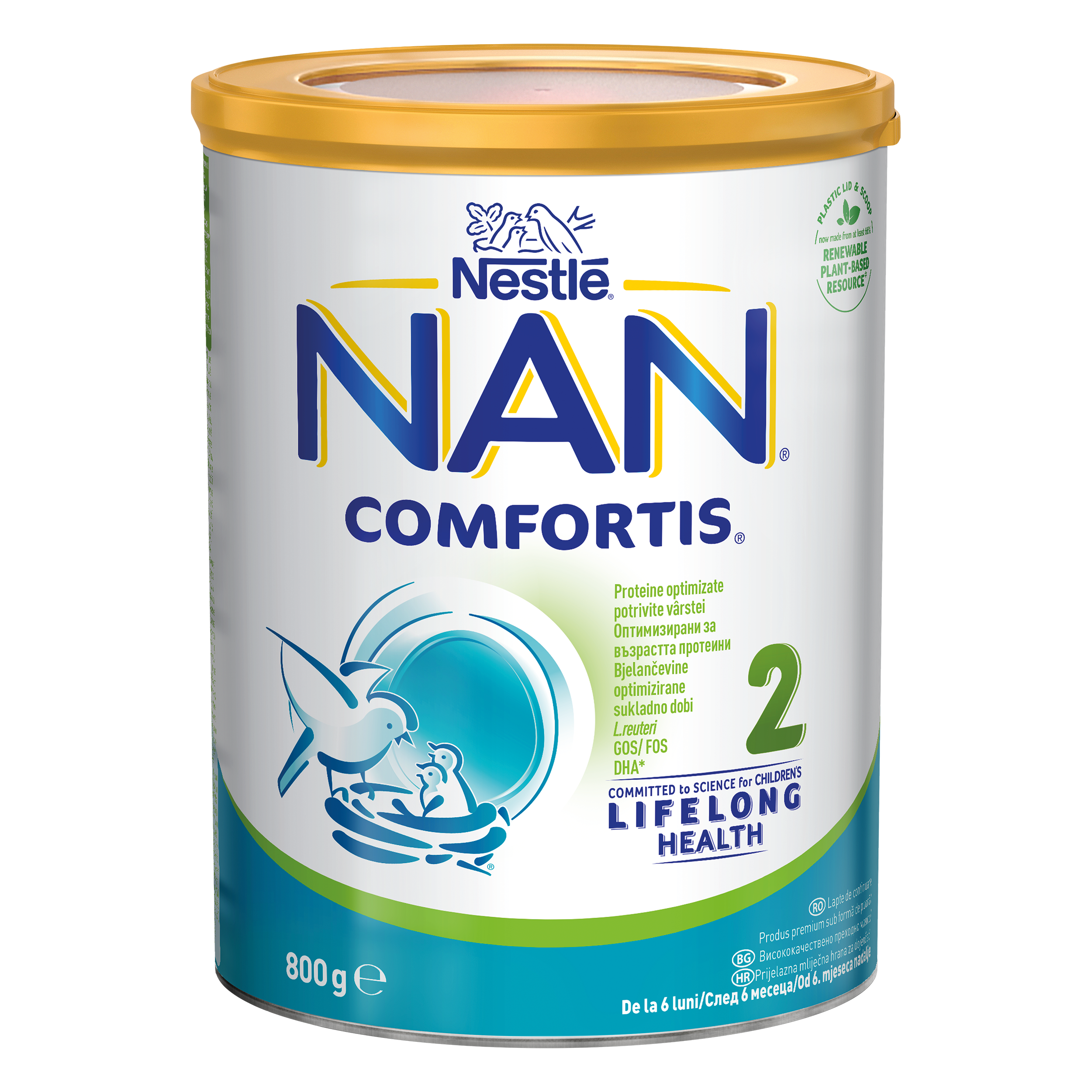 Lapte - Nestle Nan 2 Comfortis 800g, de la 6 luni, sinapis.ro