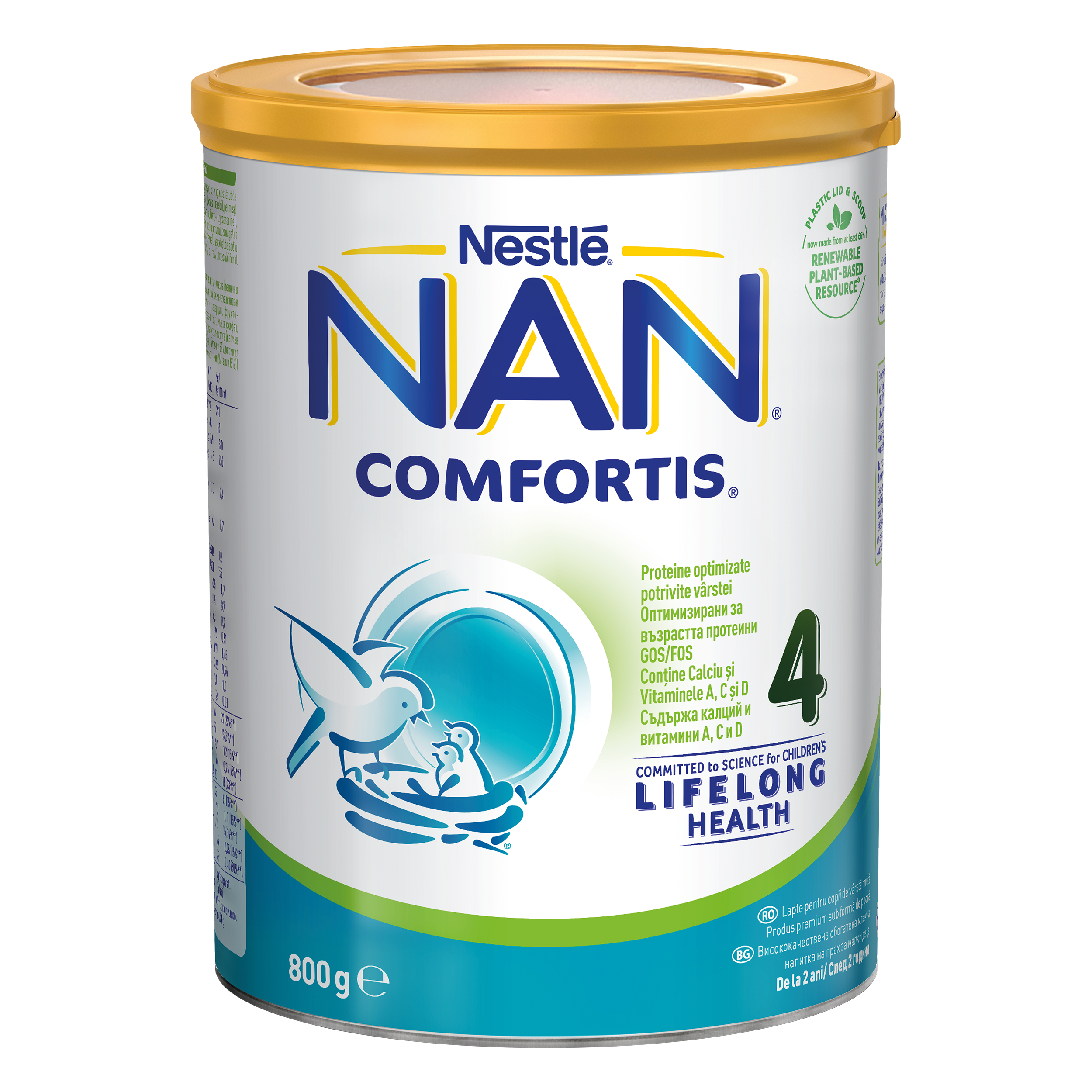 Lapte - Nestle Nan 4 Comfortis 800g, de la 2 ani, sinapis.ro