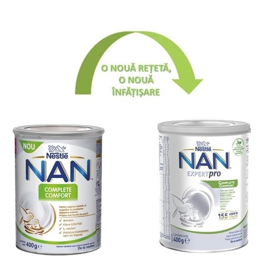 Lapte - Nestle Nan Complete Comfort 400g, de la naștere, sinapis.ro