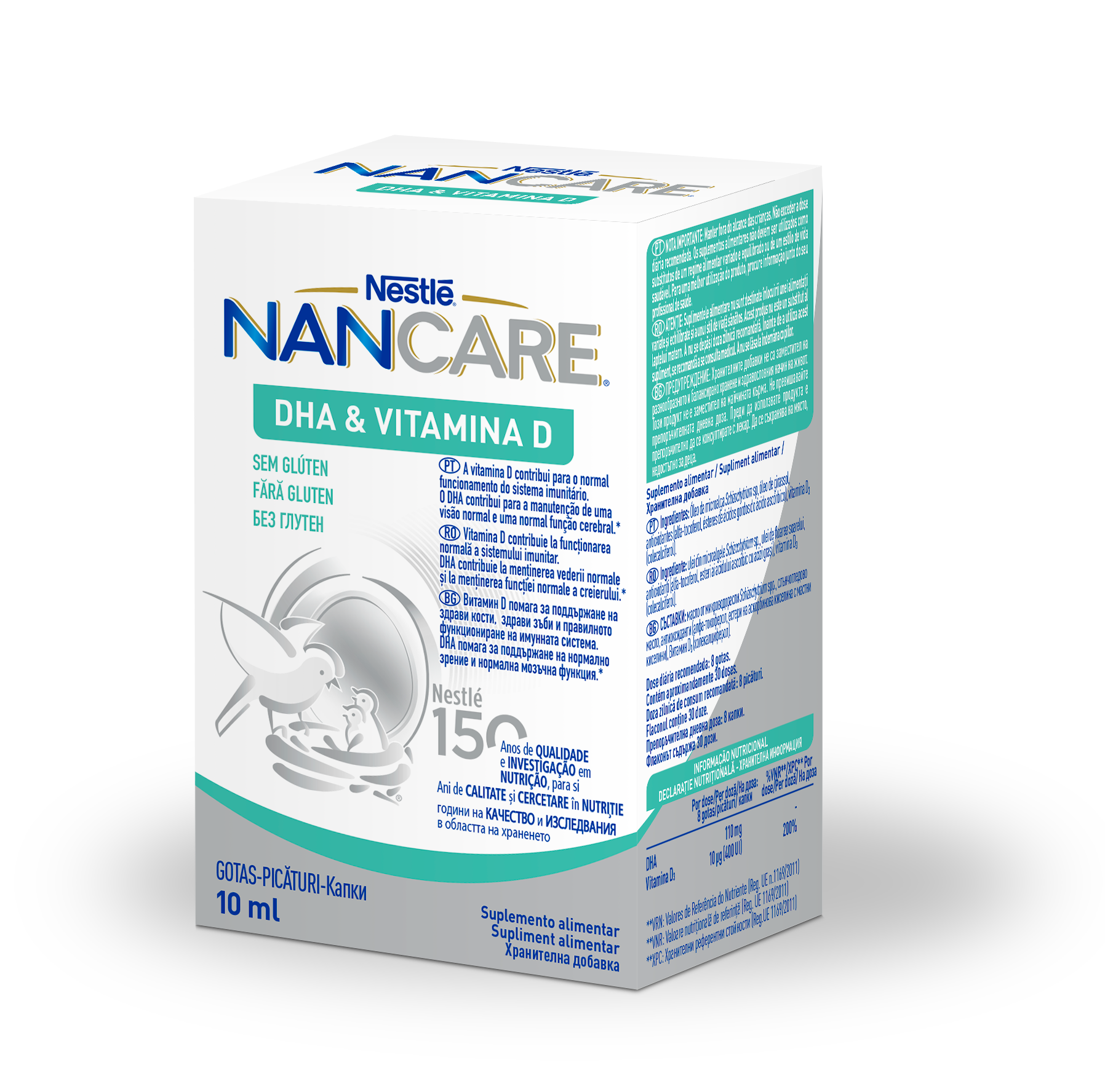 Copii - Nestle NanCare DHA Vitamina D 10ml, sinapis.ro