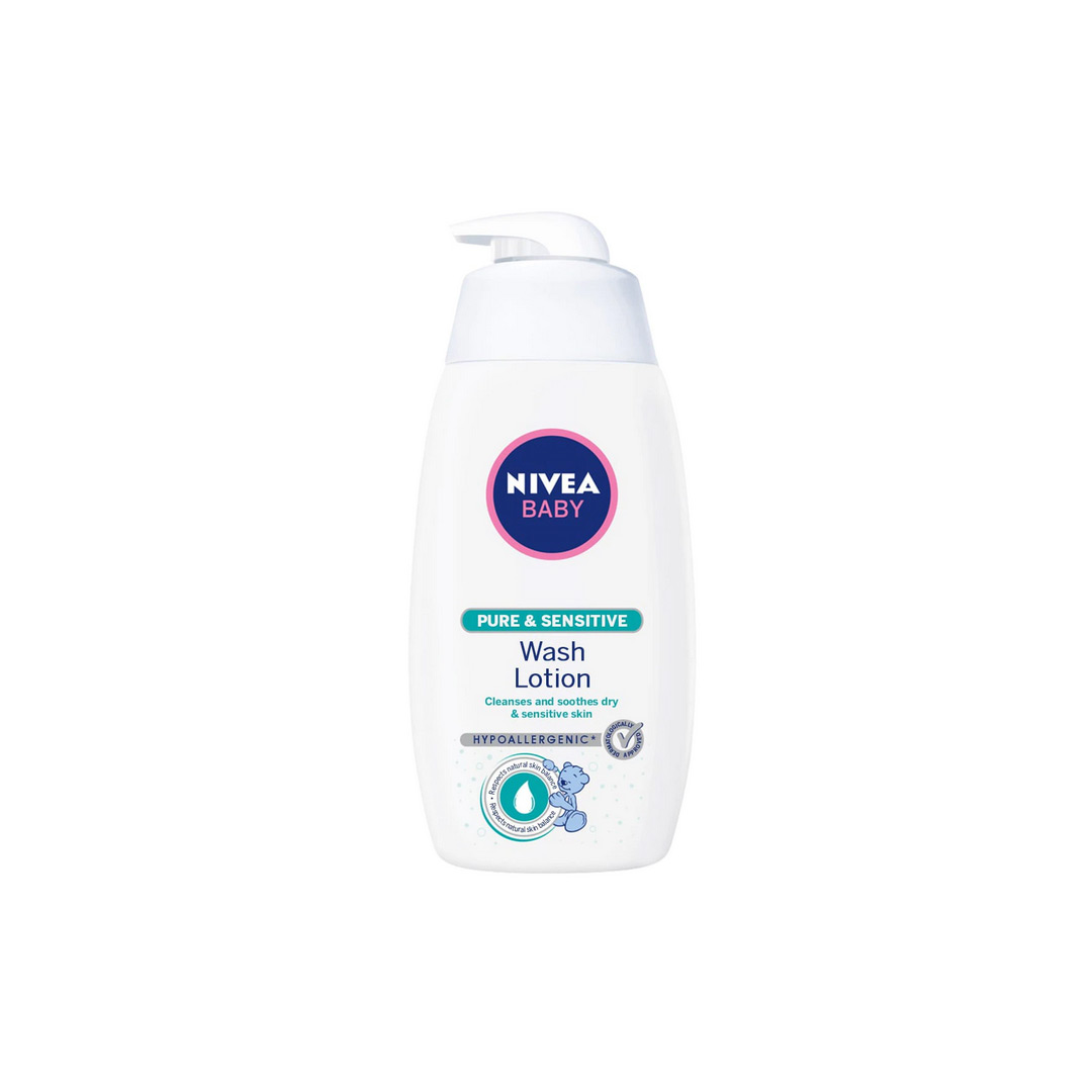 Produse de spalare pentru copii - Nivea baby loțiune de spălare pure&sensitive, 500ml, sinapis.ro