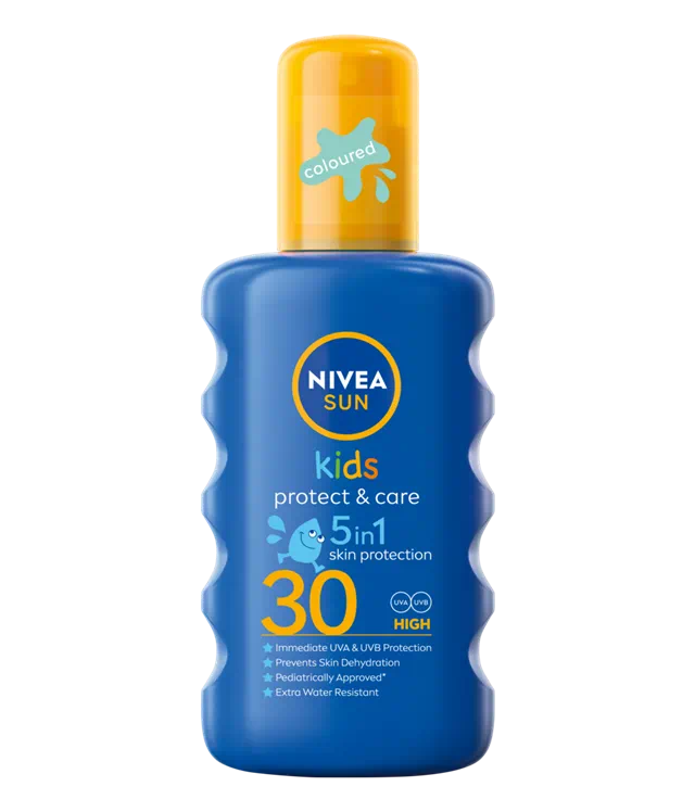 Produse cu SPF pentru copii - Nivea sun spray kids protect&care SPF30 200ml (85403), sinapis.ro