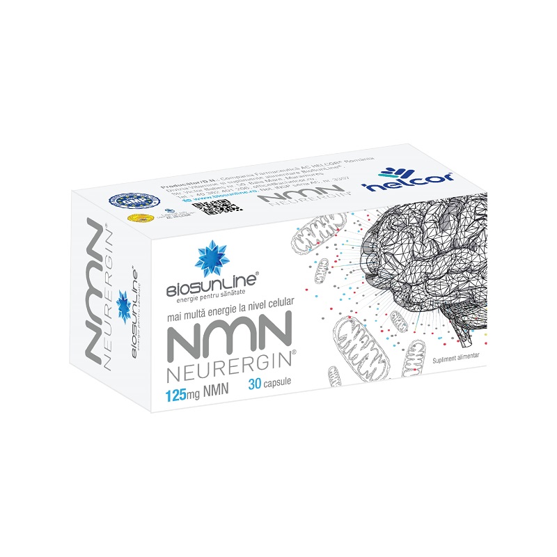 Circulatie cerebrala si memorie - NMN Neuregin, 125mg, 30 capsule, Helcor, sinapis.ro