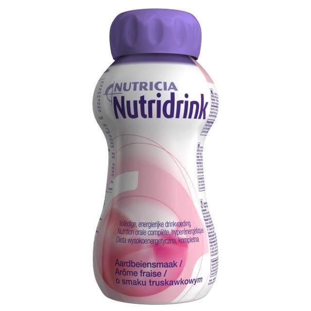 Formule speciale lapte - Nutridrink cu aromă de căpșuni, 200 ml, Nutricia, sinapis.ro