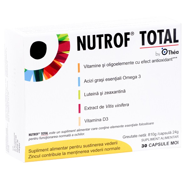 OFTAMOLOGIE - Nutrof total, 30 capsule, Thea, sinapis.ro