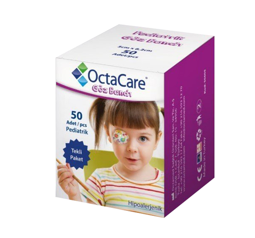 OFTAMOLOGIE - Octacare plasturi oculari fete, 50 bucăți, sinapis.ro