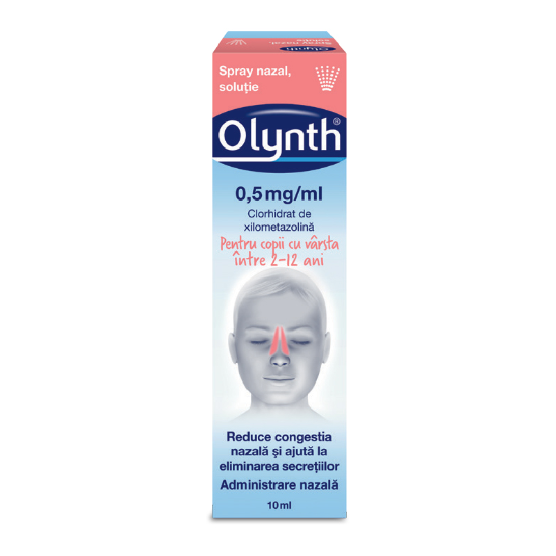 Solutii nazale - Olynth 0.05%, 10ml, spray nazal pentru copii, McNeil, sinapis.ro