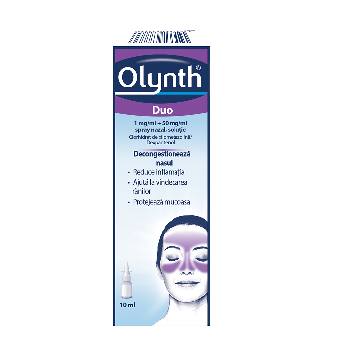 Solutii nazale - Olynth Duo, 1 mg/ml+50 mg/ml spray nazal, soluție, 10 ml, McNeil, sinapis.ro