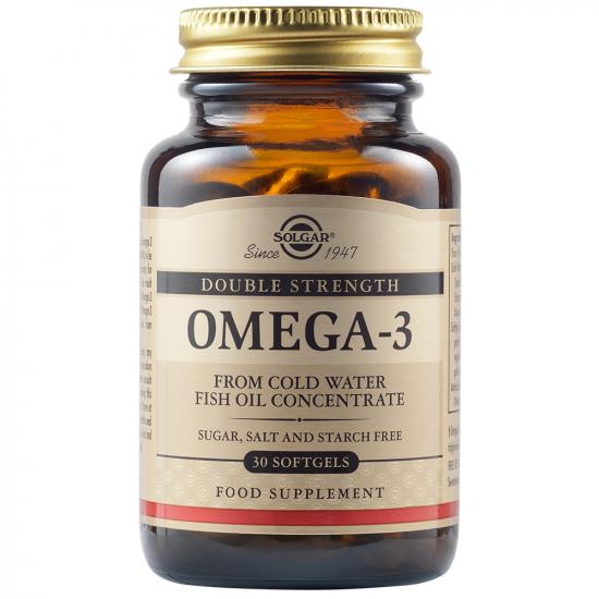 Anticolesterol - Omega 3 dublu concentrat, 30 capsule, Solgar, sinapis.ro