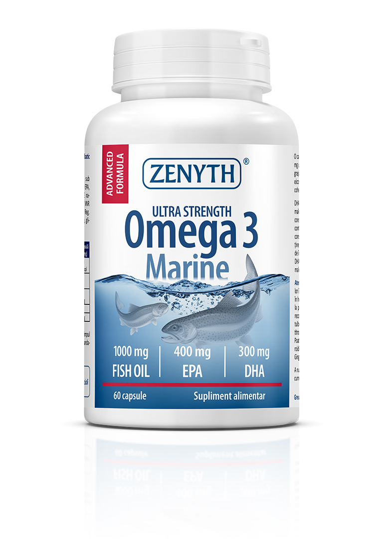 Anticolesterol - Omega 3 Marin, 60 capsule, Zenyth , sinapis.ro