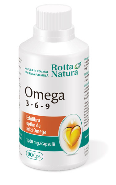 Anticolesterol - Omega 3-6-9, 90 capsule, Rotta Natura, sinapis.ro