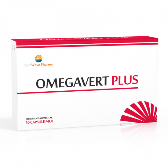 Cardiace-tensiune - Omegavert Plus, 30 capsule, Sun Wave Pharma, sinapis.ro
