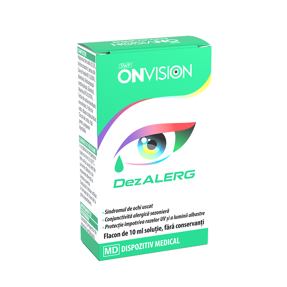 OFTAMOLOGIE - Onvision DezAlerg, soluție oftalmică pentru ochi uscați , 10ml, Sun Wave Pharma, sinapis.ro