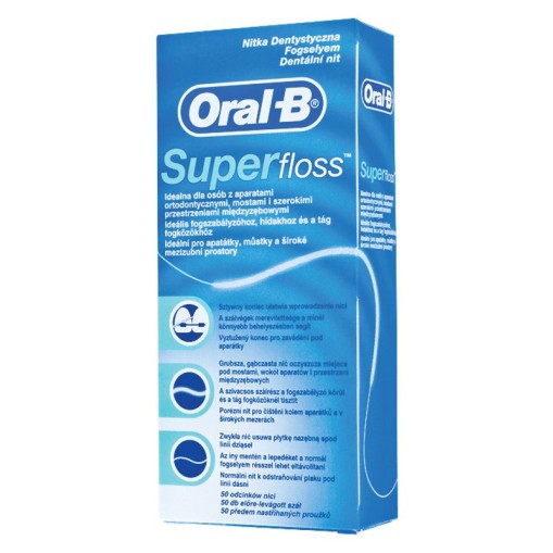 Ata dentara - Oral B mătase dentară superfloss, 50m, Procter & Gamble, sinapis.ro