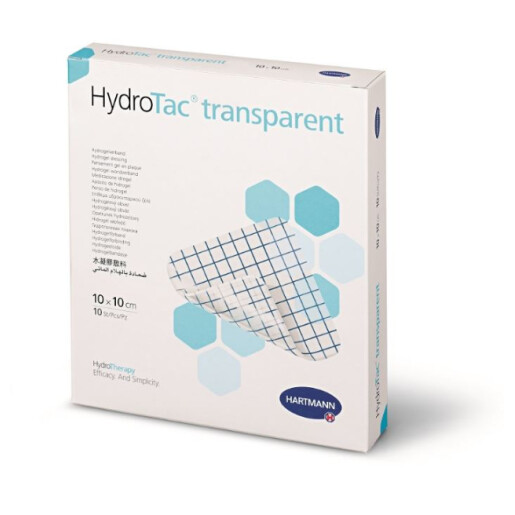 Plasturi si pansamente - Pansament hidrogel HydroTac transparent 10x10cm, 10 bucati, Hartmann, sinapis.ro